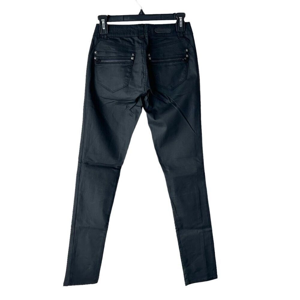 NWT Mavi Jeans Black Biker Jeans Studs Zippers Jeans 27‎ NEW - Picture 10 of 10
